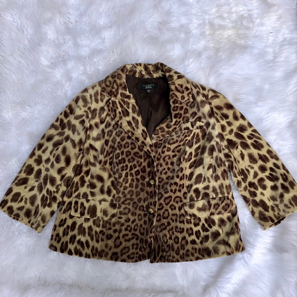 Talbots Cheetah Print Blazer